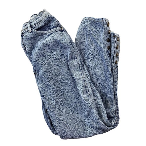 VTG Y2K Lorielle Jeans Womens 9/10 Stonewashed Studded Grunge Skater 90s Tapered - Picture 3 of 13